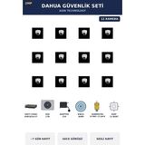 Dahua 12 Kameralı 2mp Güvenlik Kamera Seti Sesli Gece Görüşlü Dome Iç Mekan 1tb ~7 Gün Kayıt