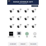 Dahua 12 Kameralı 4mp Güvenlik Kamera Seti 4mp Ip Poe Starlight Bullet Dış Mekan 4tb ~18 Gün Kayıt