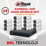 Dahua 14 Kameralı 20 Metre Gece Görüşlü Full Hd Güvenlik Kamera Seti