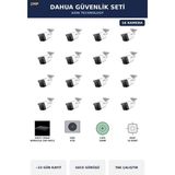Dahua 16 Kameralı 2mp Güvenlik Kamera Seti Ip Poe Tak Çalıştır Bullet Dış Mekan 4tb ~23 Gün Kayıt