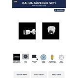 Dahua 2 Kameralı 5mp Güvenlik Kamera Seti 5mp Full Color Sesli Dome+Bullet 1tb ~23 Gün Kayıt