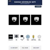 Dahua 3 Kameralı 2mp Güvenlik Kamera Seti Gece Renkli Full Color Sesli Dome 1tb ~31 Gün Kayıt