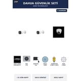 Dahua 3 Kameralı 2mp Güvenlik Kamera Seti Sesli Gece Görüşlü Dome+Bullet 1tb ~31 Gün Kayıt