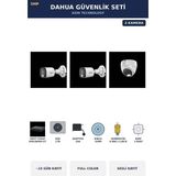 Dahua 3 Kameralı 5mp Güvenlik Kamera Seti 5mp Full Color Sesli Dome+Bullet 1tb ~15 Gün Kayıt