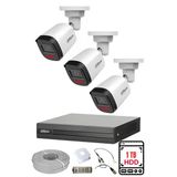 Dahua 3 Kameralı Gece Görüşlü Su Geçirmez Full Hd Güvenlik Kamerası Seti 1Tb