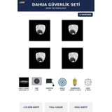 Dahua 4 Kameralı 2mp Güvenlik Kamera Seti Gece Renkli Full Color Sesli Dome 1tb ~23 Gün Kayıt