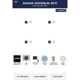 Dahua 4 Kameralı 2mp Güvenlik Kamera Seti Sesli Gece Görüşlü Bullet Dış Mekan 1tb ~23 Gün Kayıt