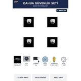 Dahua 4 Kameralı 2mp Güvenlik Kamera Seti Sesli Gece Görüşlü Dome Iç Mekan 1tb ~23 Gün Kayıt