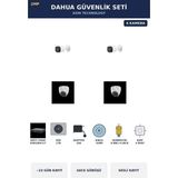 Dahua 4 Kameralı 2mp Güvenlik Kamera Seti Sesli Gece Görüşlü Dome+Bullet 1tb ~23 Gün Kayıt