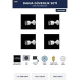 Dahua 4 Kameralı 5mp Güvenlik Kamera Seti 5mp Full Color Sesli Bullet Dış Mekan 1tb ~11 Gün Kayıt
