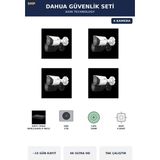 Dahua 4 Kameralı 8mp Güvenlik Kamera Seti 4K 8mp Ip Poe Bullet Dış Mekan 2tb ~15 Gün Kayıt