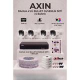 Dahua 4 Kameralı Full Color Gece Görüşlü Güvenlik Kamera Seti - 500 GB Hdd, Yapay Zeka Destekli, Akıllı Çift Işık - Gece Renkli - 1BW-Beyaz