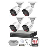 DAHUA 4 Kameralı Gece Görüşlü Su Geçirmez FULL HD Güvenlik Kamerası Seti 320GB