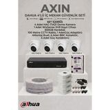 Dahua 4 Kameralı İç Mekan Güvenlik Kamera Seti - Full HD 1080P - AHD DVR + 500GB HDD Dahil - DMSS Uzaktan İzleme - 1BW-Beyaz
