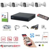 Dahua 4 Kameralı Ses Kayıtlı 7/24 Renkli Güvenlik Kamerası Seti