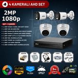 Dahua 4'lü AHD Kamera Seti 2 MP Full HD Gece Görüşü Özelliği ile Hızlı Bağlantı Sağlar
