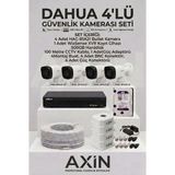 Dahua 4'lü Güvenlik Kamerası Seti - Full Paket - 500GB HDD - 1BW-Beyaz