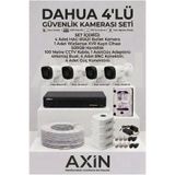 DAHUA 4'lü Güvenlik Kamerası Seti - Full Paket - 500GB HDD