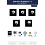 Dahua 5 Kameralı 2mp Güvenlik Kamera Seti Gece Renkli Full Color Sesli Dome 1tb ~19 Gün Kayıt
