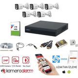 Dahua 5 Kameralı Ses Kayıtlı 7/24RENKLI Görüşlü Güvenlik Kamerası Seti