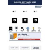 Dahua 6 Kameralı 2mp Ups'li Güvenlik Kamera Seti Sesli Gece Görüşlü Dome+Bullet 1tb ~15 Gün Kayıt