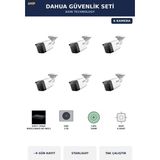 Dahua 6 Kameralı 4mp Güvenlik Kamera Seti 4mp Ip Poe Starlight Bullet Dış Mekan 1tb ~9 Gün Kayıt