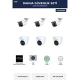 Dahua 6 Kameralı 4mp Güvenlik Kamera Seti 4mp Ip Poe Starlight Dome+Bullet 1tb ~9 Gün Kayıt