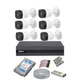 DAHUA 6 Kameralı 500 GB HDD Güvenlik Kamerası Full Set