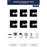 Dahua 6 Kameralı 5mp Güvenlik Kamera Seti 5mp Full Color Sesli Bullet Dış Mekan 1tb ~7 Gün Kayıt