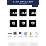 Dahua 6 Kameralı 5mp Güvenlik Kamera Seti 5mp Full Color Sesli Dome+Bullet 1tb ~7 Gün Kayıt