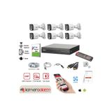 DAHUA 6 Kameralı 7/24 Renkli Görüşlü Dahili Mikrofonlu Güvenlik Kamerası Seti - Uzaktan Izleme - 1tb Hdd