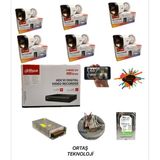 Dahua 6 Kameralı Gece Renkli 8 Kanal 1tb HDD Hd Kamera Seti - Beyaz