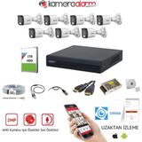 Dahua 7 Kameralı 2 MP Renkli Görüşlü Güvenlik Kamerası 1 TB HDD Dahili Mikrofonlu Full HD