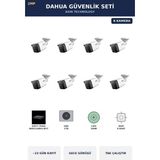 Dahua 8 Kameralı 2mp Güvenlik Kamera Seti Ip Poe Tak Çalıştır Bullet Dış Mekan 2tb ~23 Gün Kayıt