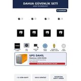Dahua 8 Kameralı 2mp Ups'li Güvenlik Kamera Seti Sesli Gece Görüşlü Dome+Bullet 1tb ~11 Gün Kayıt
