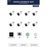 Dahua 8 Kameralı 4mp Güvenlik Kamera Seti 4mp Ip Poe Starlight Bullet Dış Mekan 2tb ~13 Gün Kayıt