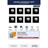 Dahua 8 Kameralı 5mp Ups'li Güvenlik Kamera Seti 5mp Full Color Sesli Dome Iç Mekan 2tb