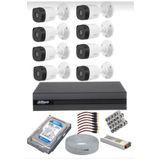 DAHUA 8 kameralı Güvenlik kamerasi Full Set 500 GB 8 li Dahua