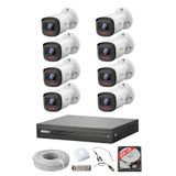 DAHUA 8 Kameralı Güvenlik Sistemi 2MP Full HD Kamera Seti 500GB HDD Dahil