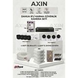 Dahua 8’li Güvenlik Kamera Seti - (4 Dış + 4 Iç Mekan Kamera) - Gece Görüş - Yapay Zeka - 1tb HDD - 1BW-Beyaz