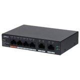 Dahua CS4006-4GT-60 4 Port Gigabit + 1 Port Gigabit Uplink Cloud Yönetilebilir 65 W POE Switch