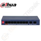 Dahua CS4010-8ET2GT-60 10 Port 10/100/1000 8xPoE 60W 2xUplink Yönetilir Switch