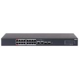 Dahua Cs4218-16Et-240 16 Port Poe 2 Port Gigabit Uplink 2 Port Sfp Combo Yönetilebilir 240W Poe Switch