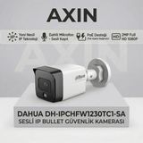Dahua DH-IPCHFW1230TC1-SA 2mp Sesli Poe 30M Gece Görüşlü Ip Bullet Güvenlik Kamerası - 1BW-Beyaz