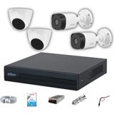 Dahua Full HD 4 Kameralı Gece Görüşlü Güvenlik Seti, Bina ve İş Yerleri İçin Etkili Çözüm