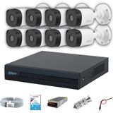 Dahua Full HD 8 Kameralı Gece Görüşlü Güvenlik Seti AHD 1080p ile Gelişmiş Görüş Özellikleri