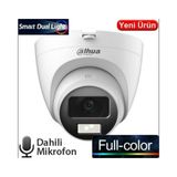 Dahua HAC-T1A21P-U-IL-A 2 MP 2.6 mm 4 in 1 Sesli Fullcolor Akıllı Işık HDCVI Dome Kamera