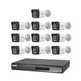 Dahua Hikvision 10 Kameralı 2 Mp Hybrid Light İp Güvenlik Kamera Seti Ds-2cd1023g2-liuf (dahili Mikrofonlu)