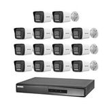 Dahua Hikvision 14 Kameralı 2 Mp Hybrid Light İp Güvenlik Kamera Seti Ds-2cd1023g2-liuf (dahili Mikrofonlu)