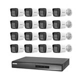 Dahua Hikvision 16 Kameralı 2 Mp Hybrid Light İp Güvenlik Kamera Seti Ds-2cd1023g2-liuf (dahili Mikrofonlu)